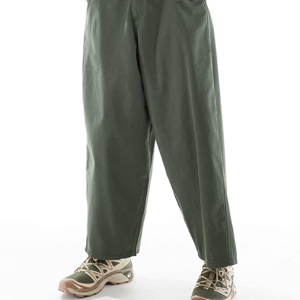 ASOS DESIGN oversized baggy chinos in khaki